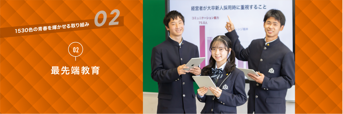 独自の取り組み|最先端教育